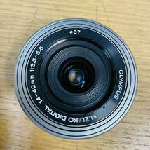 美品 動作品 OLYMPUS M.Zuiko 14-42mm F3.5-5.6 ED EZ MSC パンケーキレンズ NN558_画像2