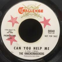 【期間限定30%OFF!!】THE KNICKERBOCKERS / CAN YOU HELP ME / PLEASE DON'T LOVE HIM (US-ORIGINAL)_画像1