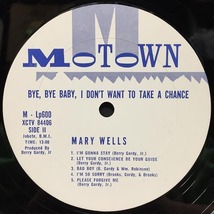 MARY WELLS / BYE, BYE BABY, I DON'T WANT TO TAKE A CHANCE (US-ORIGINAL)_画像6