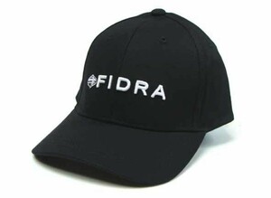 送料無料　新品未使用　フィドラ　FIDRA 2023モデル　3D刺繍ツイルキャップ　ブラック　サイズフリー
