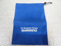  2枚セット SHIMANO☆シマノ ロゴ巾着袋 ブルー_画像1