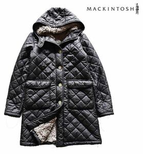 【スコットランド製】MACKINTOSH 内ボア キルティングコート フーディ 美品 ブルゾン ジャケット 英国製 