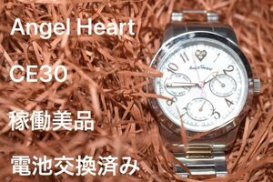 中古美品 Angel Heart CE30 稼働品 クロノグラフ(デイト) アナログ 電池交換済み