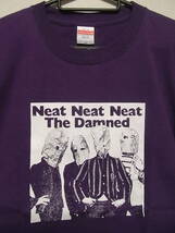 即決★新品バンドＴシャツ★ダムド★THE DAMNED★NEAT NEAT NEAT★パープルボディ×ホワイトプリント★S/M/Lサイズ対応可能_画像2