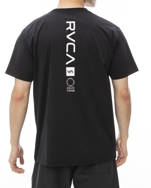 ★送料無料★2024春夏 新品【RVCA/ルーカ/ルカ】 VA VENT SURF SS 水陸両用ラッシュガード BLK メンズM BE041-804