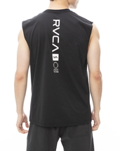 ★送料無料★2024春夏 新品【RVCA/ルーカ/ルカ】VA VENT SURF TANK 水陸両用ラッシュガード BLK メンズM BE041-806_画像4