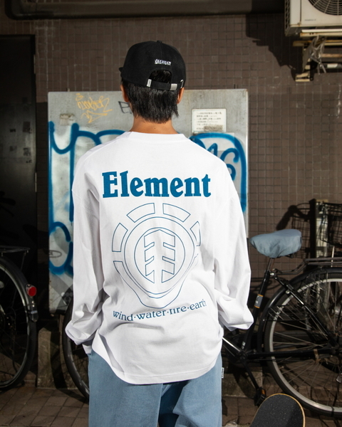 ★送料無料★2024春夏 新品【ELEMENT/エレメント】ELEMENTALITY LS ロンT WHT メンズXL BE021-050