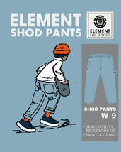 ★送料無料★2024春夏 新品【ELEMENT/エレメント】SHOD PANTS W_9 デニムパンツ RIG メンズM BE021-703_画像9