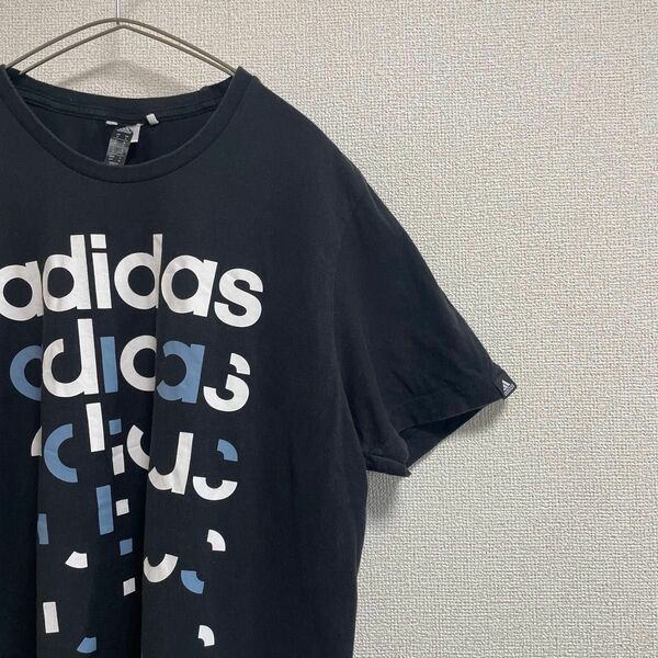 adidas アディダス　Tシャツ　半袖　ロゴプリント　メンズ