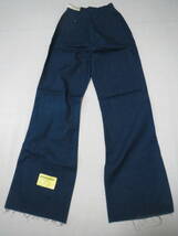 実物 珍品 入手困難 アメリカ海軍 US.NAVY SLACKS UTILITY WOMEN‘S DENIM TYPE Ⅱ セーラーパンツ スラックス デニム 10R_画像6