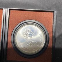 ]カナダ記念硬貨 モントリオールオリンピック 1973年記念 5ドル銀貨4枚セット_画像2