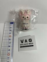 VAG SERIES MORRIS × MILK 単品　(ピンク系)ガチャ　ソフビ　フィギュア　メディコムトイ　ひなたかほり　モリス　送料込み_画像1