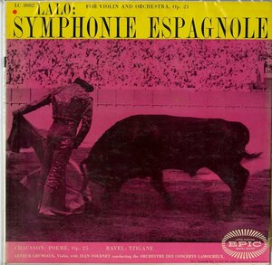 米EPIC LC3082アルテュール・グリュミオー ラロ「スペイン交響曲」|ショーソン「詩曲」＊