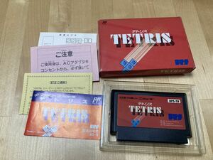 24-0028A ジャンク FC-ファミコン TETRIS - テトリス 元箱、説明書、ハガキ