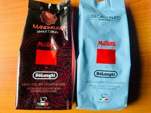 ムセッティ マンデリン コーヒー豆 ＋　デカフェ　コーヒー豆　250g デロンギ delonghi 