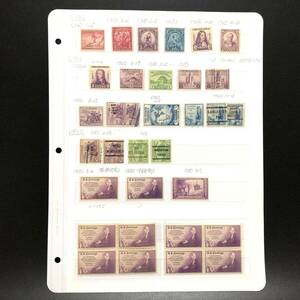 L【外国切手】アメリカ　USA 切手　偉人　1932 1933　1C 2C 3C 　コレクション