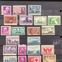 L【外国切手】アメリカ　USA 切手 1947 1948 　偉人　記念切手　3C 　コレクション_画像2