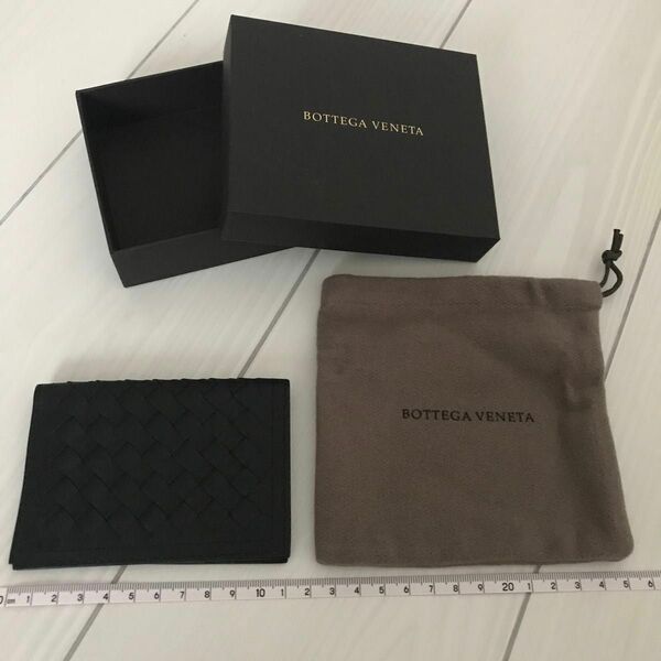 【未使用】ボッテガヴェネタ カードケース BOTTEGA VENETA レザー 名刺入れ 財布 ブラック