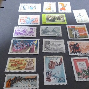 北朝鮮　主に1960 /70代始め発行 記念特殊切手16枚、　使用済み/数枚未使用あり、状態良好