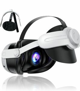 VR ヘッドストラップ Meta Quest 3 用ヘッドストラップ 調整可能 取り付け簡単 肌にやさしいスポンジカバー