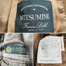 【美品/希少サイズ】MITSUMINE ミツミネ ロングチェスターコート LoroPiana ロロピアーナ イタリア製 マキシ丈 ダブルブレスト XL相当_画像10