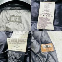 【極美品】DIESEL ディーゼル ダウンジャケット フェザー キルティング ショールカラー ロゴプレート 極暖 肉厚 サイズM相当_画像10