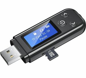 967) EWIN bluetooth レシーバー Bluetooth 5.3 トランスミッター LCDデジタルディスプレイ『TFカード 4つのモード』Bluetooth受信/