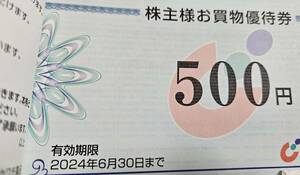 カワチ薬品 株主優待券(お買物券) 5000円分(500円×10枚) 2024年6月30日まで ネコポス 送料無料