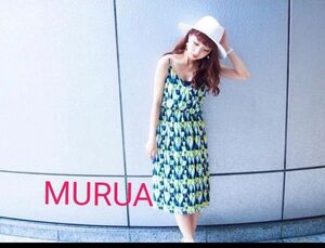 MURUA マルチカラートライアングルOP　ムルーア　ワンピース　ひざ丈　