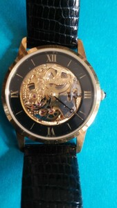  rare goods Universal Geneve universal june-b18YG skeleton men's wristwatch limited goods 