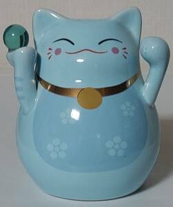 招き猫　陶器　貯金箱　最終出品です