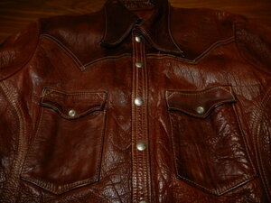 超 Special 60's EAST WEST 初期タグ BIG size 【 WESTERN 】 レザー JACKET ビンテージ オリジナル ( リーバイス 506XX 501XX ブコ Schott