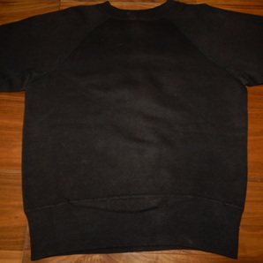 超 Special 50's 黒【 極上 カラーフロッキー 】 L size 未洗 BLACK SWEAT ビンテージ オリジナル ( リーバイス 506XX 501XX 大戦 Championの画像9