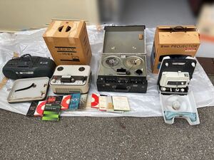 ソニー　中古保管品　まとめ売り　CDラジカセ　CFD-6 テープレコーダー　TC-102A Tapecorder MODEL361? ELMO PROJECTOR FP-A