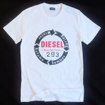 新品★ディーゼル DIESEL★大きいサイズ★ホワイト Tシャツ★ブラック レッド ロゴプリント★クルーネック 白 黒 赤 XXL☆206_画像7