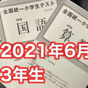 四谷大塚 全国統一小学生テスト 2021年6月 小学3年生　勉強用の資料