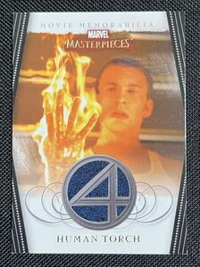 2008 UPPER DECK MARVEL MASTERPIECES HUMAN TORCH MEMORABILIA CARD #FF3OF5 ファンタスティックフォー ヒューマントーチ衣装カード