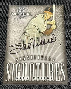 MLB 1998 DONRUSS SIGNATURE SERIES SIGNIFICANT SIGNATURES STAN MUSIAL スタン・ミュージアル 直筆サインカード