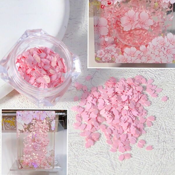 桜の花びらのホログラム　理想的なピンク色