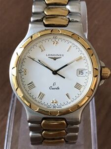 ジャンク腕時計 LONGINES Conquest クォーツ ユニセックス swiss made 750GOLD