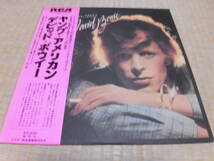 デヴィッド・ボウイ「ヤング・アメリカン」帯付　ＬＰ　ソウル　グラムロック　フォーク　Ｒ＆Ｂ　ジョン・レノン_画像1