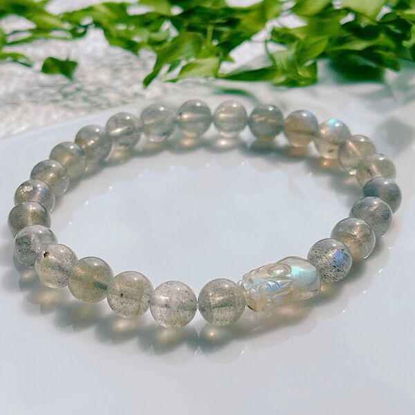 20%off 小さな貔貅 ラブラドライトブレス