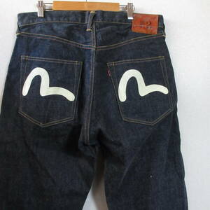 ○美品 EVISU エヴィス◆LOT2001 デニムパンツ ジーンズ ボタンフライ セルビッチ◆メンズ インディゴ W36