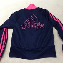 送料無料★adidas アディダス★ジャージ 上下　セットアップ★ネイビーピンク★女の子　キッズ　子供　140 #60312syy_画像4