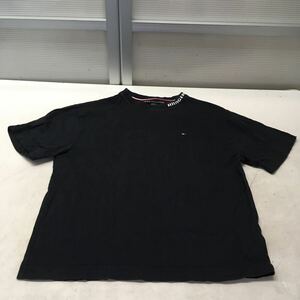 送料無料★TOMMY HILFIGER トミーヒルフィガー★半袖Tシャツ　トップス★メンズ　Lサイズ★ブラック#60320sbg