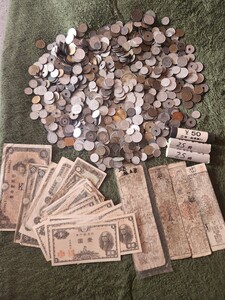 古銭 混合古銭 紙幣 古銭まとめ 雑銭 合計約2.1kg