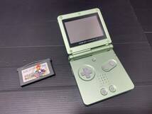 GAME　BOY　ADVANCE　SP　AGS-001　ゲームボーイアドバンス　SP　トイザらス限定カラー　グリーン　マリオカートアドバンス付　写真追加有_画像7