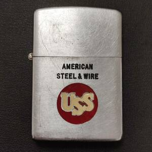 USS AMERICAN STEEL & WIRE ZIPPO 1953年頃 ジッポーライター 火花確認済 ヴィンテージ