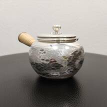 SILVER OHNO 玉露急須 純銀製 Sterling Silver 横浜元町 銀瓶 急須 茶器 茶道具 スターリングシルバー シルバーオオノ_画像4