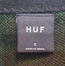 HUF ハフ　ゼブラ　ロゴ刺繍　ニット　カーディガン　オーバーサイズ　ビッグシルエット　S　Ｍ　L_画像6